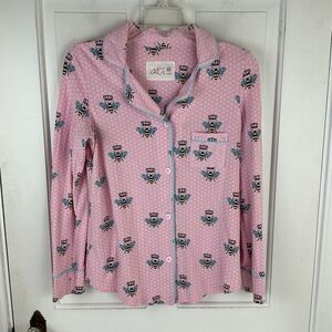The Cat's Pajamas Sz XS Queen Bee Top Button Front Long Sleeves
